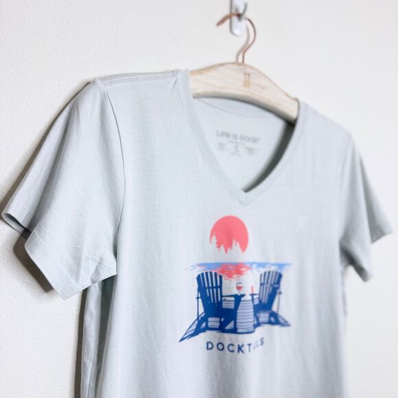 NWT Women's Life is Good Docktails LITE Crusher Vee Small - Picture 4 of 6